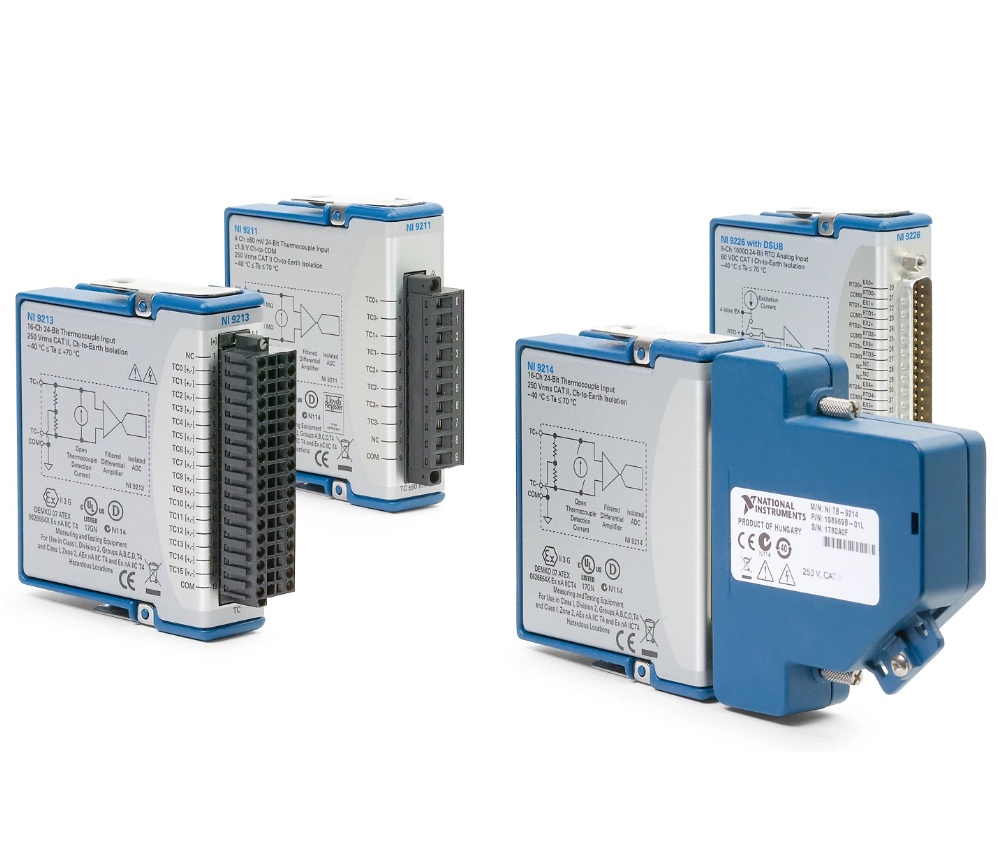 Thiết bị đo nhiệt độ và module đầu vào nhiệt độ trong hệ thống thu thập dữ liệu công nghiệp